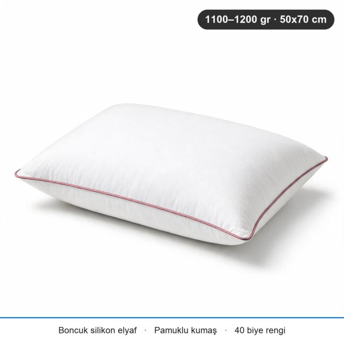 Cloud Support Biyeli Yastık 1200 gr · Ekstra dolgun · 2 Adet · Gül Kurusu