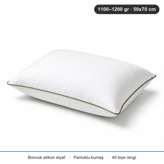 Cloud Support Biyeli Yastık 1100 gr · Sert · 1 Adet · Haki