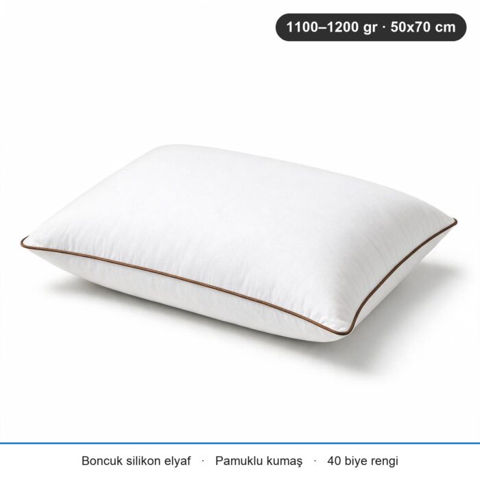 Cloud Support Biyeli Yastık 1200 gr · Ekstra dolgun · 2 Adet · Kahverengi