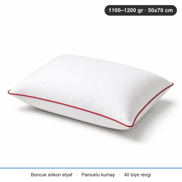 Cloud Support Biyeli Yastık 1200 gr · Ekstra dolgun · 2 Adet · Kırmızı
