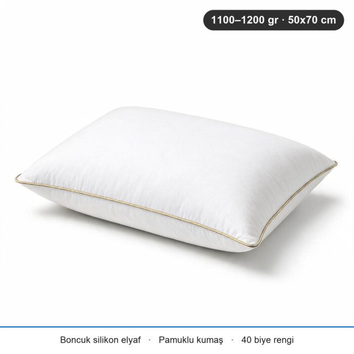 Cloud Support Biyeli Yastık 1100 gr · Sert · 2 Adet · Krem