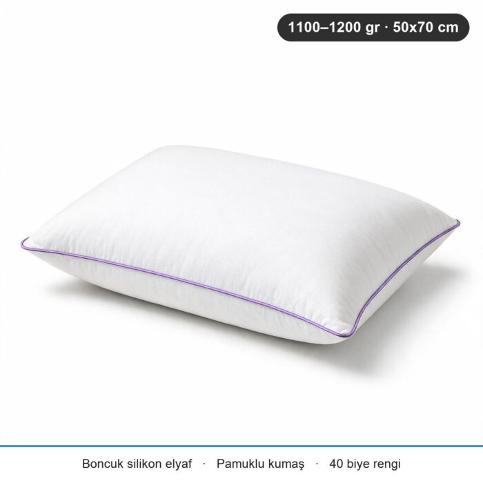 Cloud Support Biyeli Yastık 1200 gr · Ekstra dolgun · 2 Adet · Lila