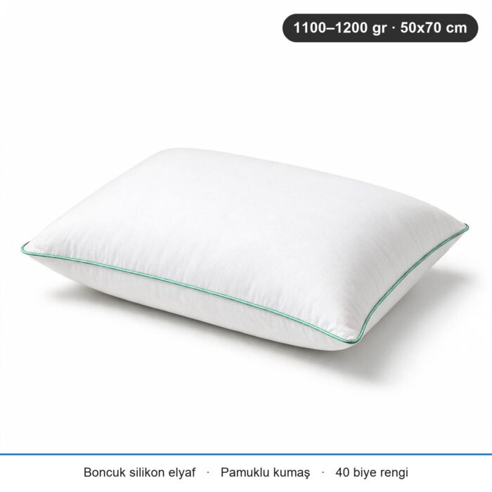 Cloud Support Biyeli Yastık 1200 gr · Ekstra dolgun · 2 Adet · Mint Yeşili