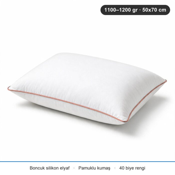 Cloud Support Biyeli Yastık 1100 gr · Sert · 2 Adet · Somon