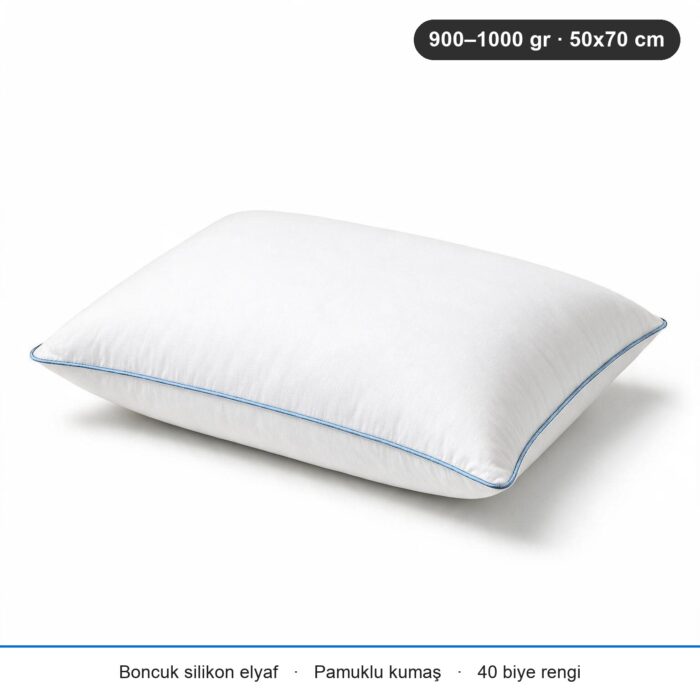 Comfort Touch Biyeli Yastık 900 gr · Orta · 2 Adet · Bebe Mavisi