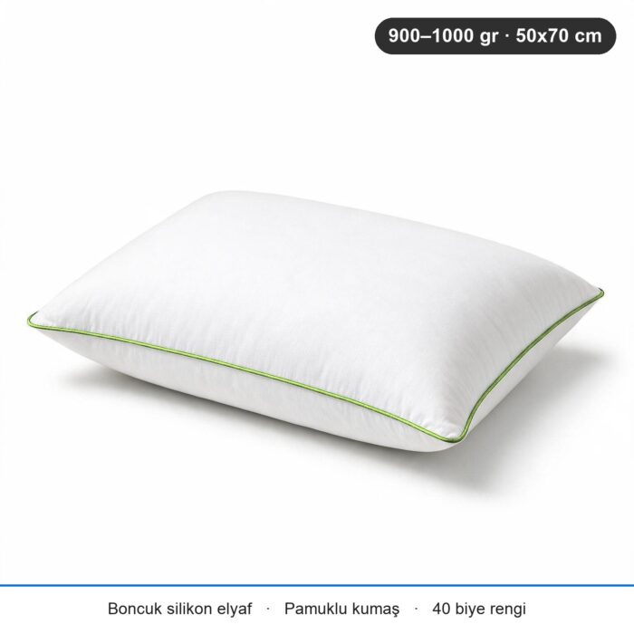 Comfort Touch Biyeli Yastık 900 gr · Orta · 2 Adet · Çağla Yeşili