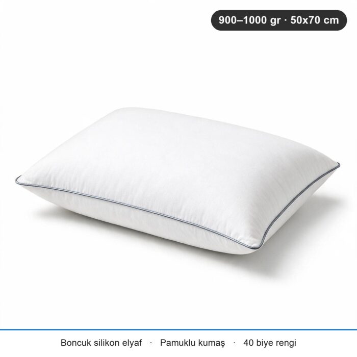 Comfort Touch Biyeli Yastık 900 gr · Orta · 2 Adet · Gri