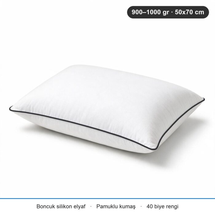 Comfort Touch Biyeli Yastık 900 gr · Orta · 2 Adet · Siyah