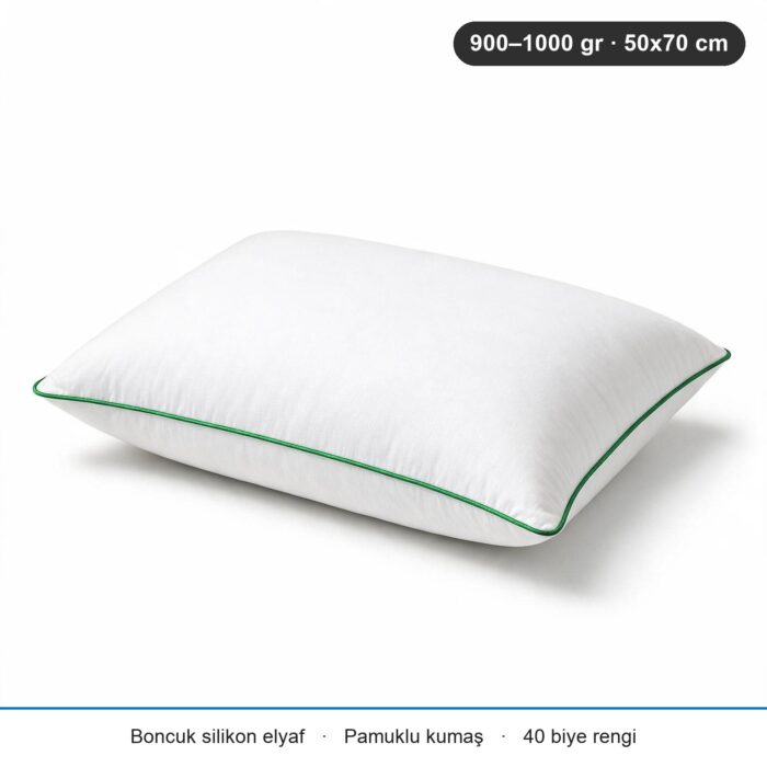 Comfort Touch Biyeli Yastık 900 gr · Orta · 2 Adet · Yeşil