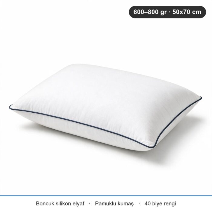 Eco Biyeli Yastık 600 gr · Yumuşak · 2 Adet · Antrasit