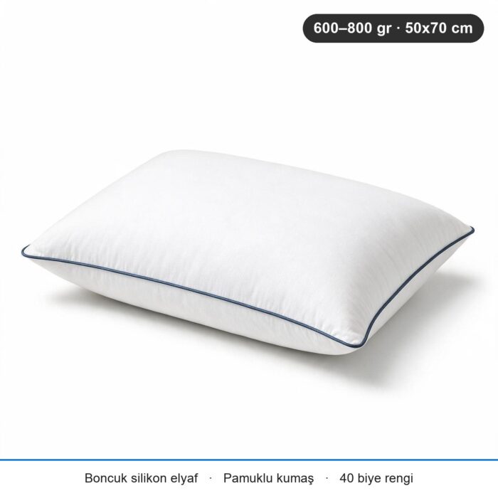 Eco Biyeli Yastık 600 gr · Yumuşak · 2 Adet · Füme