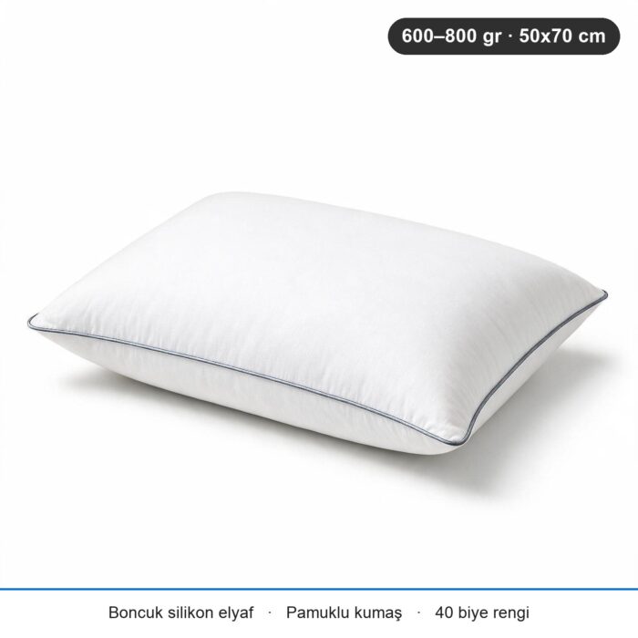 Eco Biyeli Yastık 600 gr · Yumuşak · 2 Adet · Gri