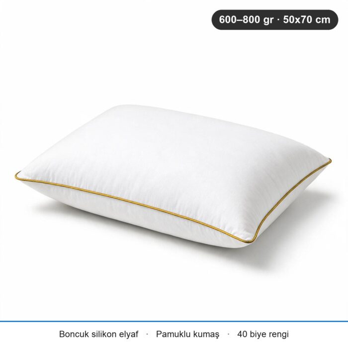 Eco Biyeli Yastık 600 gr · Yumuşak · 2 Adet · Hardal