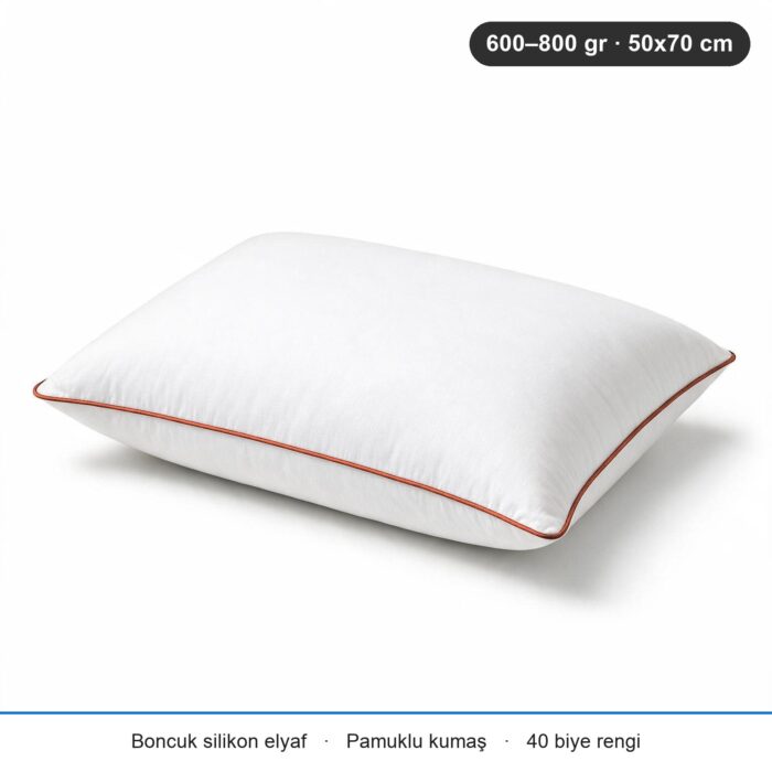 Eco Biyeli Yastık 600 gr · Yumuşak · 20 Adet · Kiremit