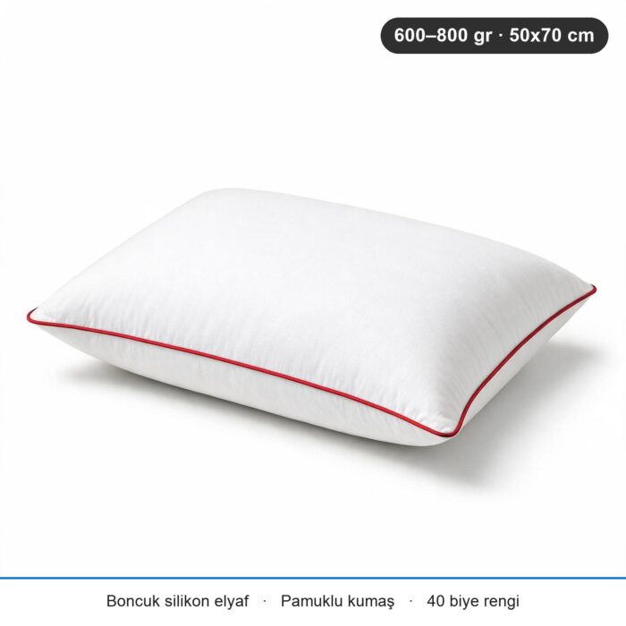 Eco Biyeli Yastık 700 gr · Yumuşak · 20 Adet · Kırmızı