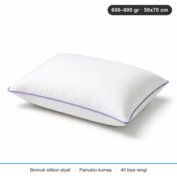 Eco Biyeli Yastık 600 gr · Yumuşak · 20 Adet · Lavanta