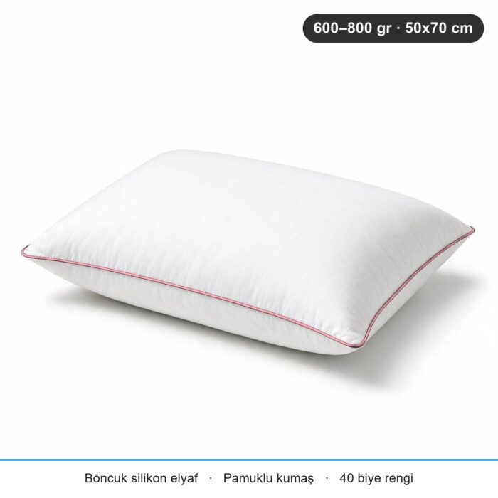 Eco Biyeli Yastık 600 gr · Yumuşak · 2 Adet · Pudra