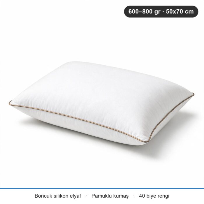 Eco Biyeli Yastık 600 gr · Yumuşak · 2 Adet · Vizon