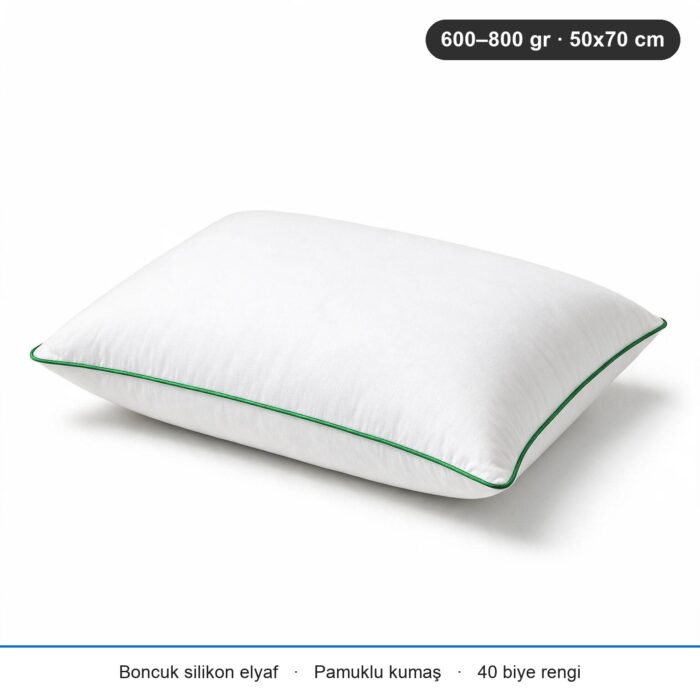 Eco Biyeli Yastık 600 gr · Yumuşak · 20 Adet · Yeşil
