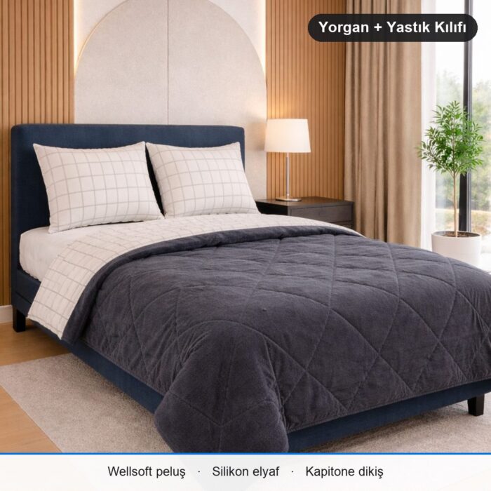 Karmina Ultura Wellsoft Uyku Seti Çift Kişilik · 195 x 215 cm · Duman